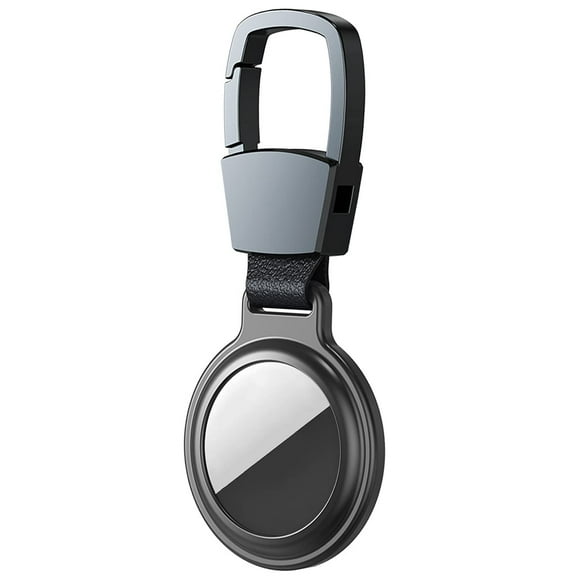 Protective Case Compatible with AirTag Keychain Aluminum Alloy AirTag Holder with Keyring, Protective Air Tag Case Keeps Signal Strong, Metro Series