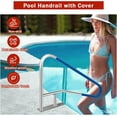 thumbnail image 2 of Main Courante de Piscine, Rampes de Piscine 54 Po x36 Po pour Piscines Creusées, Main Courantes de Sécurité pour Piscine Capacité de Charge 375 Lb, Rambarde d'Escalier de Piscine en Acier Inoxydable 304 avec Couvercle à Prise, Plaque de Base à Montage Rapide, 2 of 7