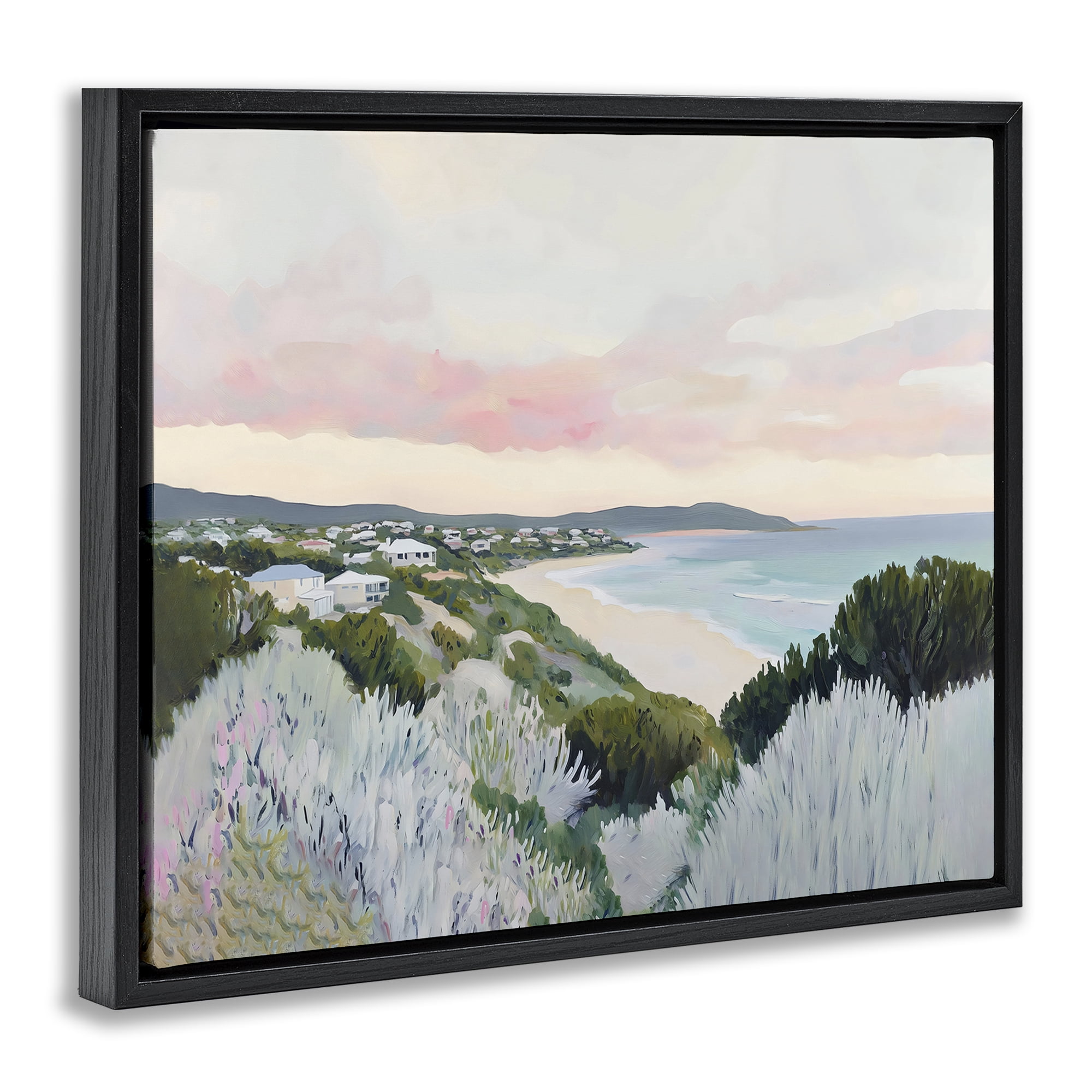 Stupell Industries Cape Cod Evening Light Black Framed Floater Canvas Wall Art, design by The Prints Vibe