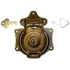 Short Antique Brass Flush Mount Trunk Lock with Key Small Trunk Hardware, Chest, Old Spring Box Vintage, Freezer, Antique Or Modern Furniture