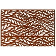 thumbnail image 6 of Freestanding Metal Privacy Screen for Outdoor and Indoor Spaces, 76" Height x 48" Width, Rust Red Finish, Decorative Fence Panel for Deck Balcony Patio Garden, 6 of 9