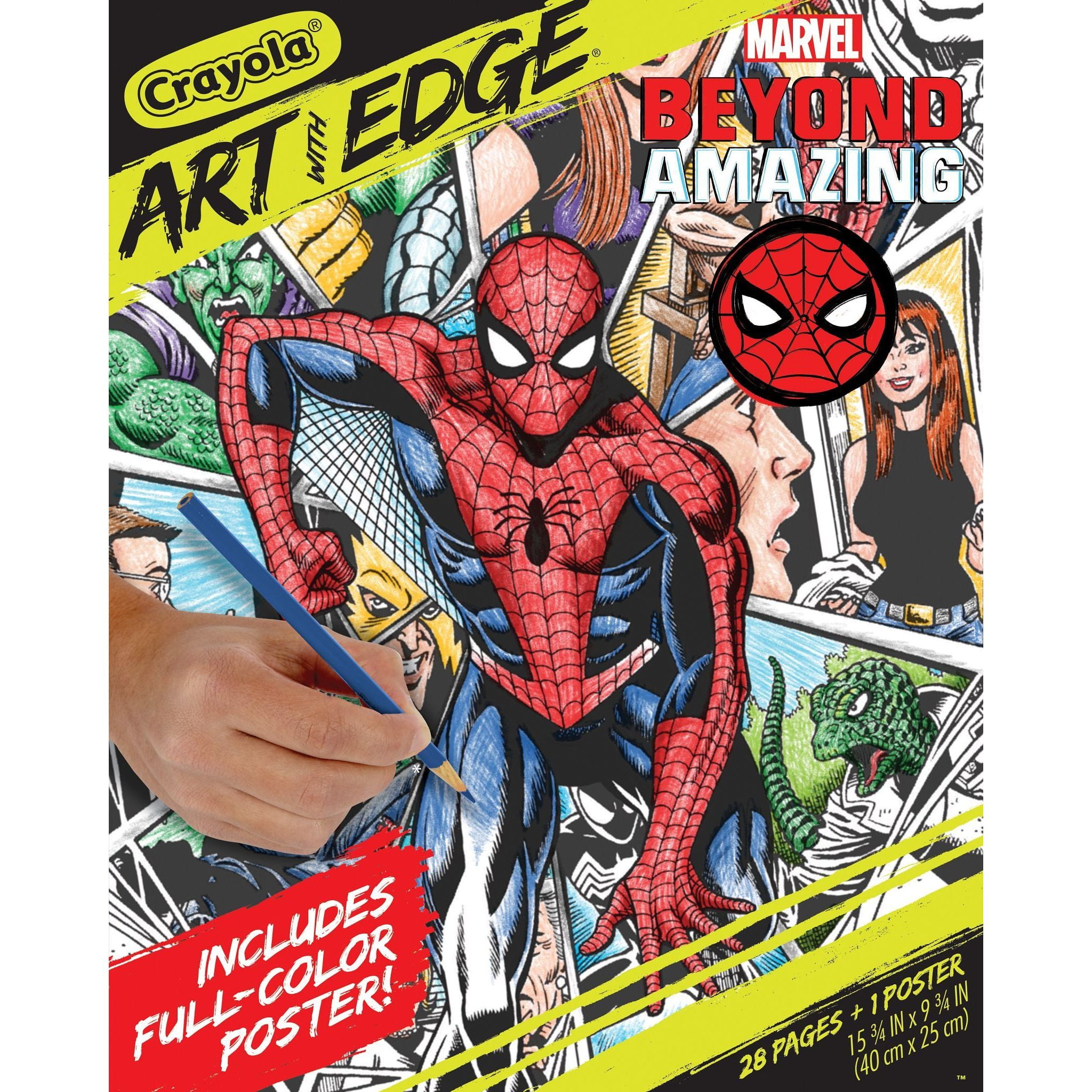 Crayola Spiderman Beyond Amazing, Art with Edge, Adult Coloring, Gift for Teens & Adults
