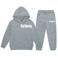 thumbnail image 5 of RUTAYY Boys 2 Piece Clothing Set City Graphic for Kids Cozy Hooded Tracksuit Long Sleeve Casual Everyday Wear, Grey, 5 of 6