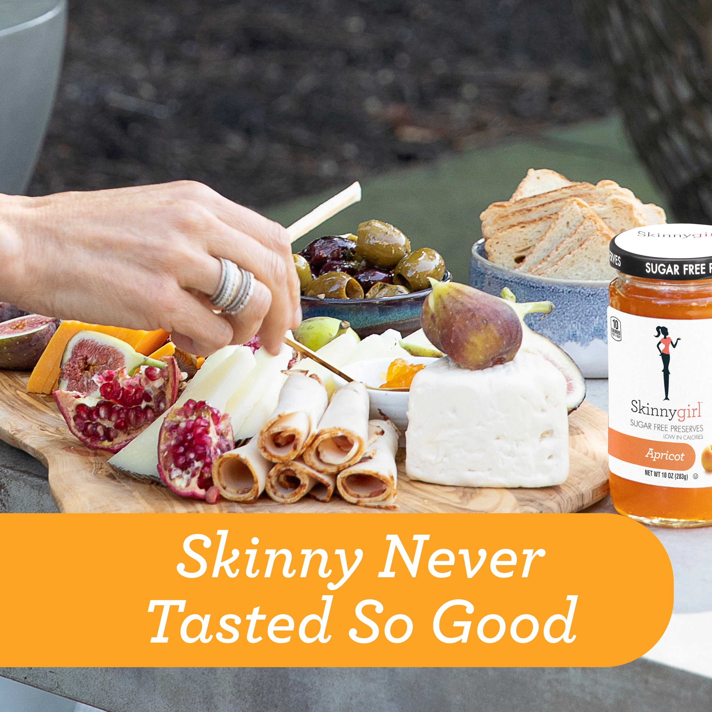 (2 pack) Skinnygirl Sugar-Free Apricot Preserves, 10 oz Jar