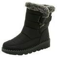 thumbnail image 1 of Bottes d'Hiver pour Femmes, Mode, Confortables, Extérieur, Mi-Longues, Chaussures pour Temps Froid, Randonnée et Aventure, 1 of 9