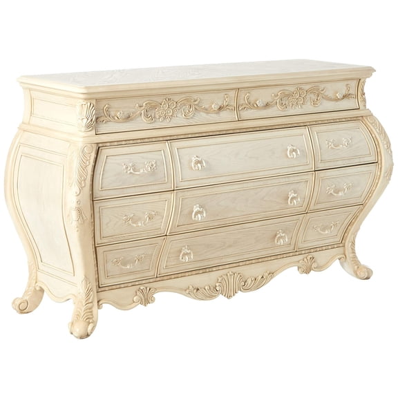 Bowery Hill 11 Drawers Dresser in Antique White