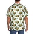 thumbnail image 3 of Honeii Sloth Sitting Tropical Leaves for Men's Short-Sleeved Button-Up Collared Shirt Featuring A Pocket, Perfect for Beach Vacations, And Travel Adventures.-Large, 3 of 5