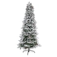 thumbnail image 4 of Nearly Natural Prelit LED Multicolor Flocked Spruce Christmas Tree, with Bendable Branches 7.5', 4 of 11