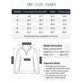 thumbnail image 3 of JWD Mens Quarter Zip Pullover Mock Neck Long Sleeve Casual Sweatshirt Lightweight Knit Top Navy Blue L, 3 of 8