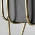 thumbnail image 4 of Mercana Pianta Metal Industrial Styled Planters in Black (Set of 2), 4 of 6
