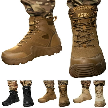 

LYCAQL Men Shoes Men Sports Shoes Fashionable New Pattern Mountaineering Shoes Outdoor Sports Boots Thick Soles Durable And Mens Sneaker (Khaki 11)