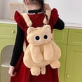 thumbnail image 4 of Plush Cat Backpack Cute Animal Bag Shoulder Bag with Adjustable Straps Cartoon Travel Backpack Fluffy Backpack, 4 of 7