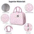 thumbnail image 4 of Lunch Bag Lunch Box for Women Reusable Insulated Lunch Cooler Bags,Large Capacity for Work Travel Picnic,Water-Resistant Halloween Lunch Tote Bag Gifts for Woman Mom Pink, 4 of 6