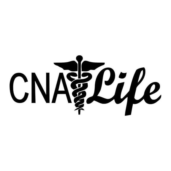 CNA Life 6 Inch Vinyl Car Decal – Cute Healthcare Professional Sticker for Truck, Car, Tumbler, Cup, Laptop, Decor, Locker, Table, Window