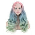 thumbnail image 3 of SUCS Women's Fashion Wig Multicolor Synthetic Hair Long Wigs hair Wave Wig, 3 of 5