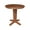 Distressed Oak, variant on 36" Solid Wood Round Top Counter Height Pedestal Dining Table in Unfinished
