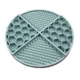 thumbnail image 1 of QualitChoice Feeding Mat Licky Pad Slowing Eating Multicolored Wear-resistance Strong Suction Stable Pet Supplies Practical Food Light Blue, 1 of 6