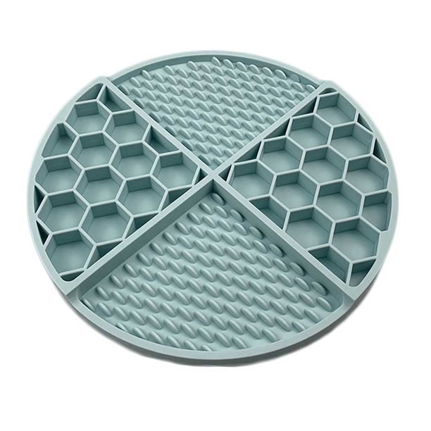 Greeniant Alfombrilla de alimentación Almohadilla Licky Ralentización Comer Multicolor Lavable Resistencia al desgaste Estable Anti-golpe Práctico Suministros para perros Azul claro Greeniant PT005058-03