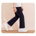 thumbnail image 4 of CPNG Boys Pure Cotton Dress Pants Straight Pants High Waist School Uniform Pants Classic Elastic High Waist Uniform Pants(Navy,7-8 Years), 4 of 5