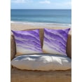thumbnail image 5 of Outdoor Pillows Waterproof, Purple Beach Coastal Throw Pillows with Inserts Included, Summer Nautical Seaside Ocean Ombre Indoor Outdoor Decorative Lumbar Pillow for Bed/Couch/Patio 18"x18", 1Pcs, 5 of 8