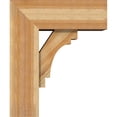 thumbnail image 3 of Ekena Millwork 8"W x 20"D x 24"H Merced Block Rough Sawn Bracket w/ Offset Brace, Western Red Cedar, 3 of 25