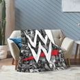 thumbnail image 5 of WWE Throw Blanket, Cozy Flannel Blankets For Boys Girls, Super Soft Warm Blanket For Couch Sofa Bed, 5 of 9