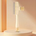 thumbnail image 3 of Flea comb for cats, reusable lint roller, selfcleaning with release button Yellow, 3 of 5
