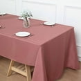 thumbnail image 6 of BalsaCircle 6 Pieces 72" x 120" Cinnamon Rose Rectangle Polyester Tablecloths Table Cover Linens, 6 of 8