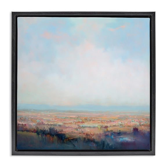 Stupell Industries Contemporary Clear Sky over Nature Black Floating Frame Canvas Art, 18 x 18, by William McCarthy