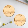 thumbnail image 1 of 2 PCS Thickened Thermal Insulation and Anti Slip Silicone Drain Coaster,Car Coasters,Decoration for Living Room Dining Table and Coffee Table,Yellow10cm, 1 of 5