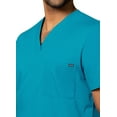 thumbnail image 4 of Adar Universal Unisex Scrubs - V Neck Tunic Scrub Top - 6011 - Teal Blue - S, 4 of 7