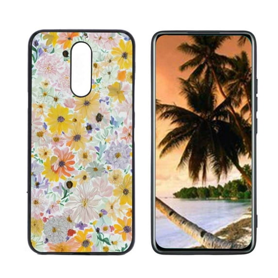 Flowers-344 Phone Case, Degined for LG Solo LTE Case Men Women, Flexible Silicone Shockproof Case for LG Solo LTE