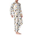 thumbnail image 2 of Honeii Carpenter tools Pattern Mens Pajamas Set,2pcs Men's Lounge Long Sleeve Sleep Shirt and Pajama Bottoms Sleepwear Set,Mens Pjs Sets-Medium, 2 of 7