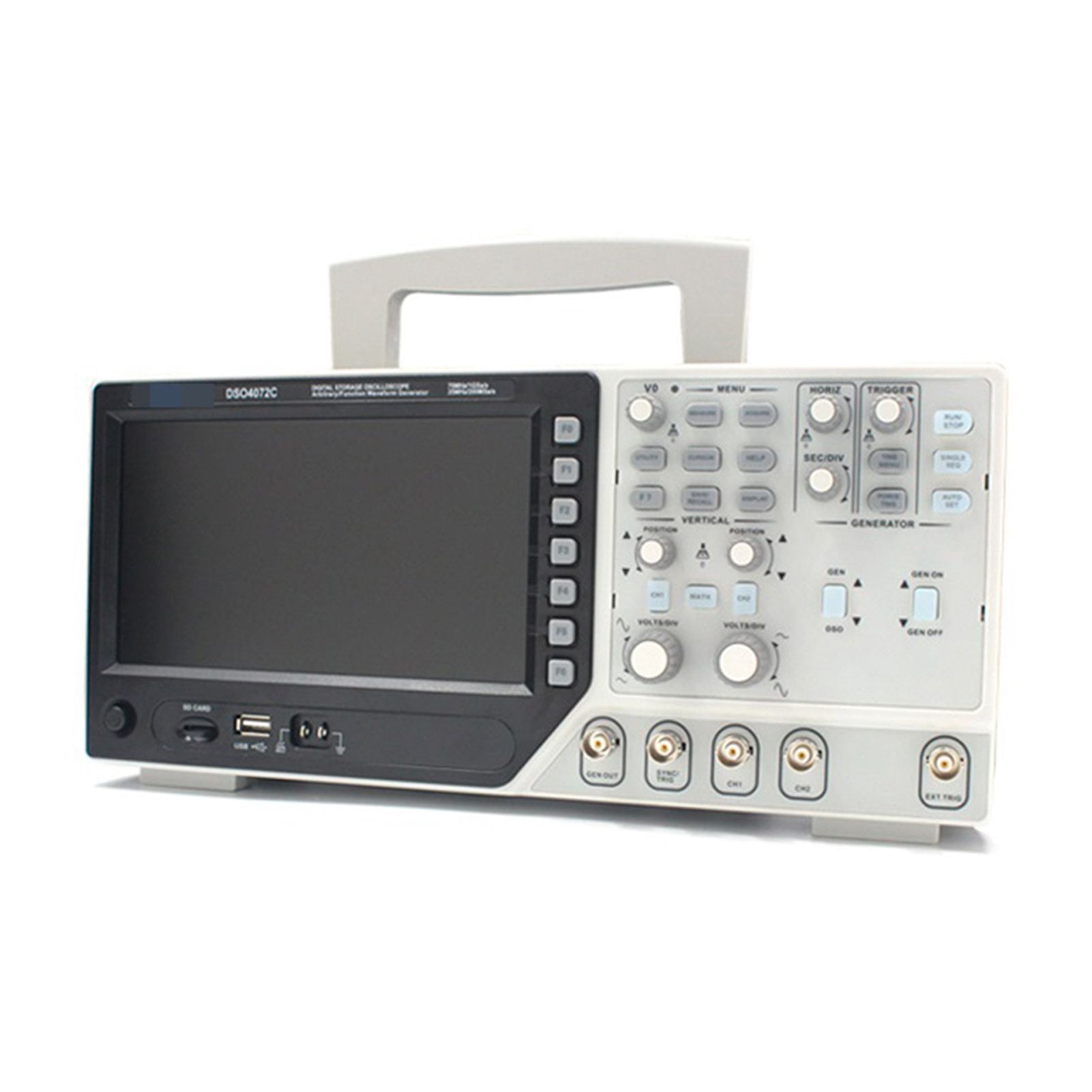 DSO4072C Digital Multimeter USB Oscilloscope 70MHz Bandwidth Channel 2-Channel Portable Oscilloscope Logic Analyzer