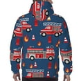 thumbnail image 7 of Honeii Fire Truck 1 Pattern Mens Hoodies Men's Loose Sleeve Sweatshirt,Pullover Hooded Sweatshirt for Men,Essentials Hoodie-Medium, 7 of 7