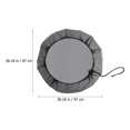 thumbnail image 2 of CTIRCHIU 2Pcs Black Polyester Rain Bucket Cover Outdoor Water Tank Net Cover with Drawstring for Storage, 2 of 8