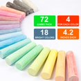 thumbnail image 2 of Tiza para acera feela Jumbo, 72 piezas, 18 colores, 11 cm, 2 of 7