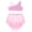 Pink, variant on iEFiEL Big Girls Kids 2-Piece Lace Floral Active Top&Skirts Outfits for Lyrical Dancing or Gymnastics Sports