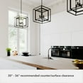 thumbnail image 5 of Hunter - Doherty 4-light Natural Black Iron, Small Chandelier, Dimmable, Casual Style, Square Shaped, for Bedrooms, Dining, Living Rooms - 19400, 5 of 7