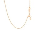 thumbnail image 3 of ARAIYA JEWELRY 14K Rose Gold 1.02 mm Adjustable Cable Chain 22'' for Women, 3 of 6