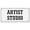 White, variant on BTFSigns 6 x 12 inch Artist Studio Rust-Free Aluminum Signs for Home Office and Business, Metal Signs for Door Black Rounded Corners, Durable, Long Lasting