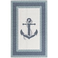 thumbnail image 1 of Unique Loom Outdoor Coastal Anchor Rope Rug 5' 3 x 8' Rectangle Navy Blue/Ivory, 1 of 1