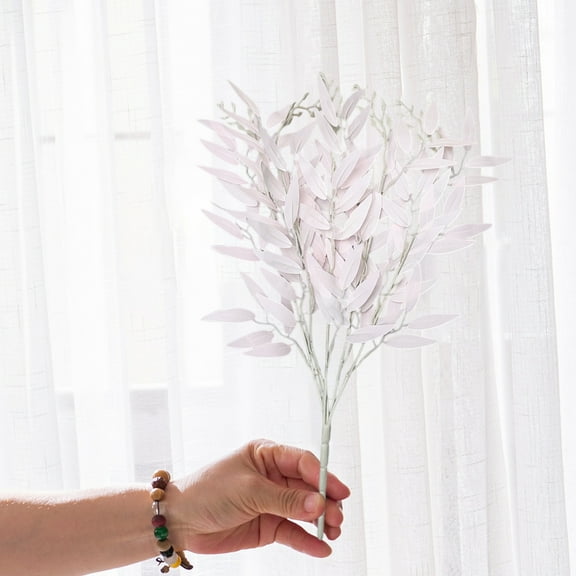 Artificial Flowers Fake Long Stem Floral Decor Plastic Faux Flower for Home Vase Wedding Party Indoor Outdoor Decoration DIY Craft Arrangement Decorative Supplies