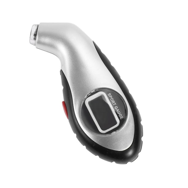 Medidor de presión de neumáticos digital Unique Bargains 0-140psi, medidores de presión de aire regulares para neumáticos, luces LED, batería 1 pieza