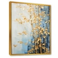 thumbnail image 2 of Designart "Blue Bamboo With Gold III" Bamboo Floater Framed Canvas Prints, 2 of 5