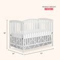 thumbnail image 2 of Dream On Me Chelsea 5-in-1 Convertible Crib, JPMA Certified, White, 2 of 8