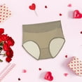 thumbnail image 3 of Gibobby Panty sexy Ajuste Calzoncillos Bragas sexy Ropa interior Bragas talla grande Bikini Sólido Calzoncillos para mujer Bragas Bragas algodón Regalo del día San Valentín （Verdinegro， M), 3 of 4