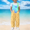 thumbnail image 2 of Tfken Overalls For Girls Summer Sleeveless Comfy Casual Graphic Jumpsuit With Pockets Daily Wear Child Fashion Clothes Size 5-6 Years Blue, 2 of 6