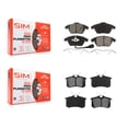 thumbnail image 1 of SIM Front Rear Semi-Metallic Brake Pads Kit for Car Volkswagen Jetta Beetle Audi A3 KSM-100058, 1 of 8