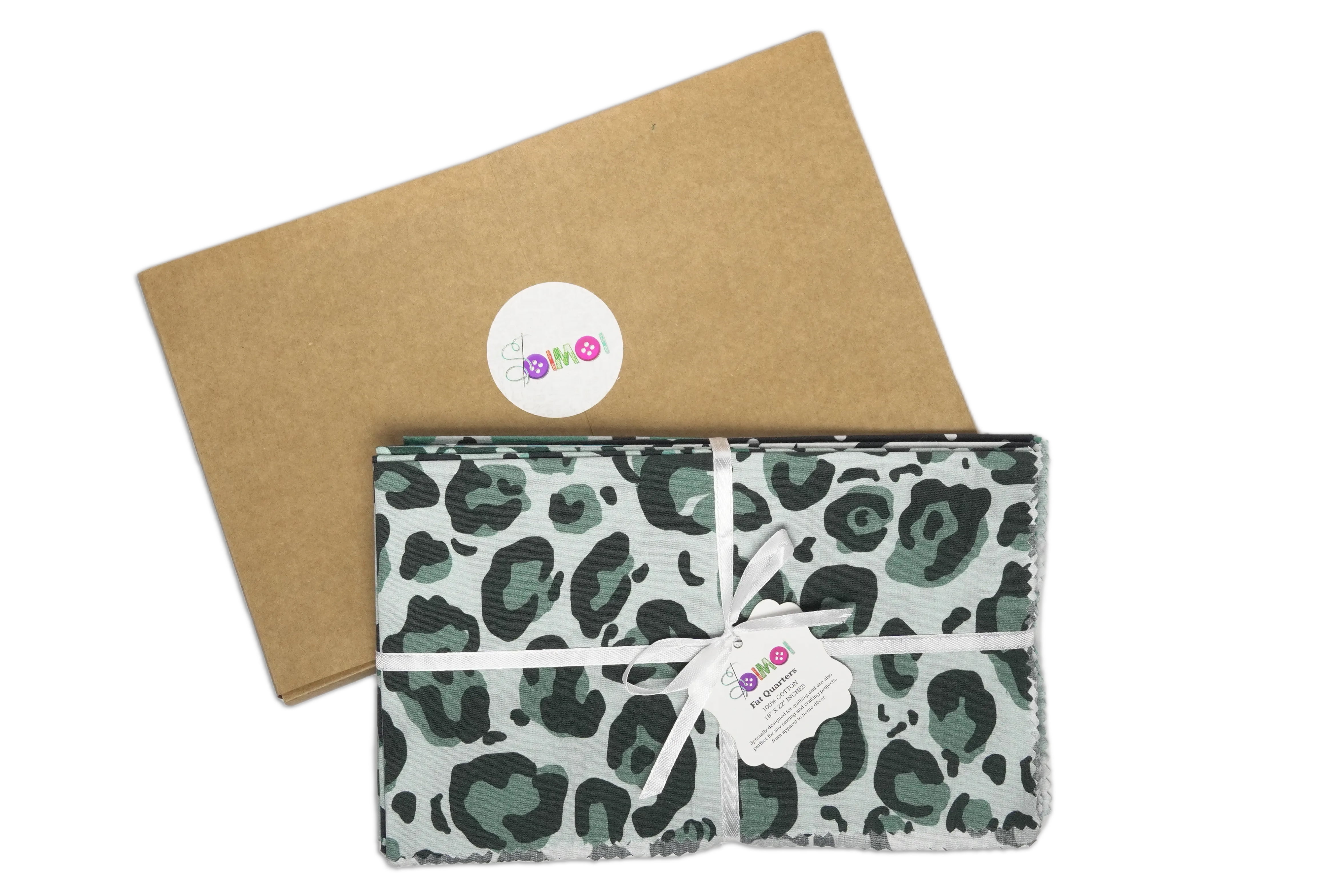 Soimoi 8 Pc Fat Quarter Bundle- Animal Skin Print 18"x 22" DIY Patchwork- 100% Cotton Pre-Cut Quilting Fabric
